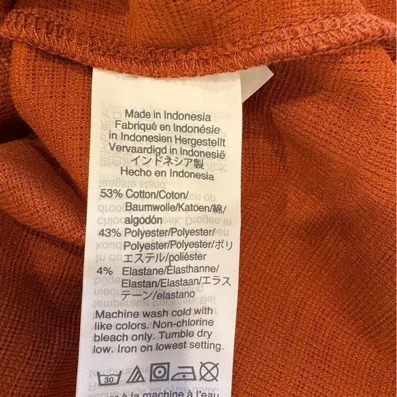 Rust Orange Sleeveless Top - Picture 4 of 5